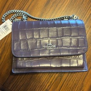 Coach cross body leather bag